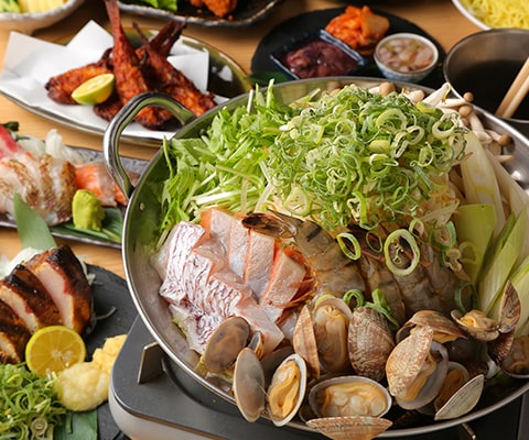 《料理のみ》☆あっさりとした旨味が抜群！「鶏塩ちゃんこ鍋」がメイン☆【は】鍋コース《3時間 2,930円》